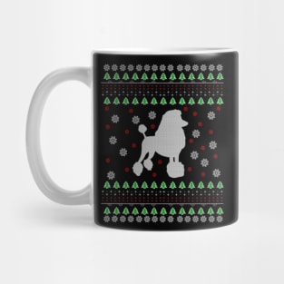 Poodle Ugly Christmas Sweater Gift Mug